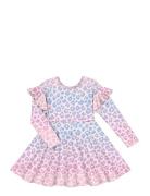 Gugguu Print Smoc Dress Rosa