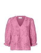 Selected Femme Slfcathi-Sadie 3/4 Top Ff Rosa