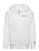 Champion Full Zip Hoodie Sweatshirt Vit