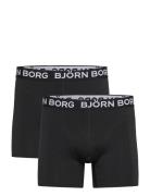 Björn Borg Cotton Stretch Boxer 2P Svart