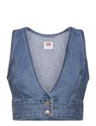 Levi's® Raine Denim Crop Top Check You Blå