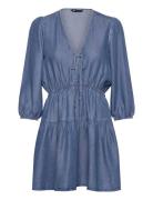 Tommy Jeans Tjw Chambray Mini Dress Ext Blå