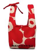 Marimekko Knitted Mini Tote Unikko Röd