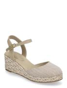 Tommy Hilfiger Chambray Mid Wedge Espad Beige