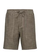 Anerkjendt Akjan Twill Contrast Shorts Khaki Green