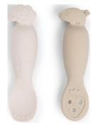 D By Deer Learning Spoon Set Tiny Farm Sand Beige