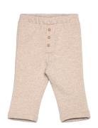 Mango Flecked Jogger Trousers Beige