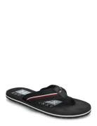 Tommy Hilfiger Corporate Hilfiger Beach Sandal Svart