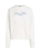 Tommy Hilfiger Reg Script Sweatshirt Vit