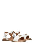 Tommy Hilfiger Girls Sandals With Tommy Hilfiger Golden Accessory Vit