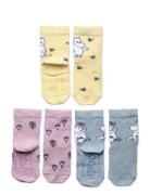 Lindex Sock 3 Pack Moomin Multi/patterned